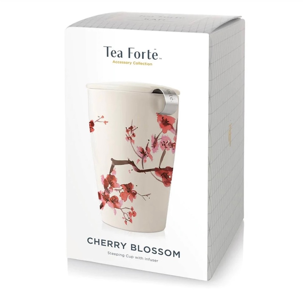 Tea Forté - Cherry Blossom Steeping Cup w/ Infuser - NWOT